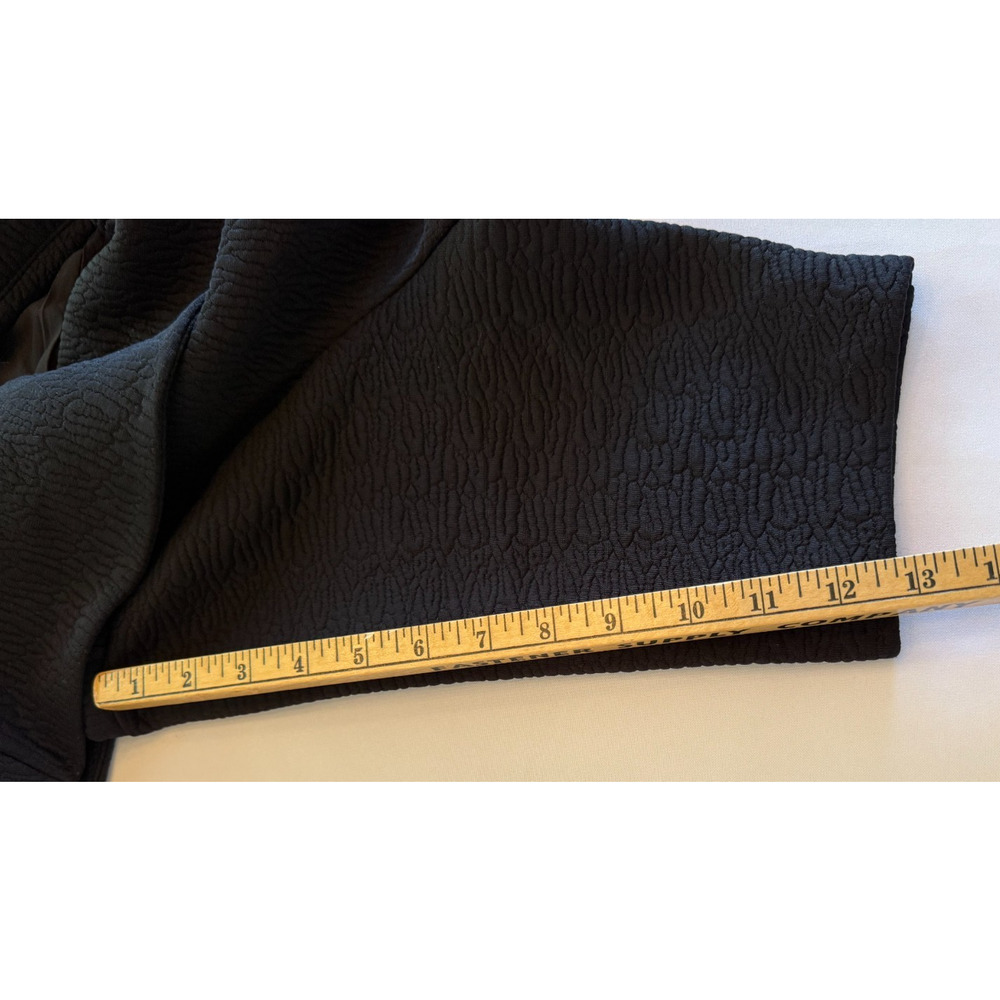 Christian Siriano Lane Bryant Dress Size 20 Black Portrait Collar Wrap Cocktail - Picture 9 of 11